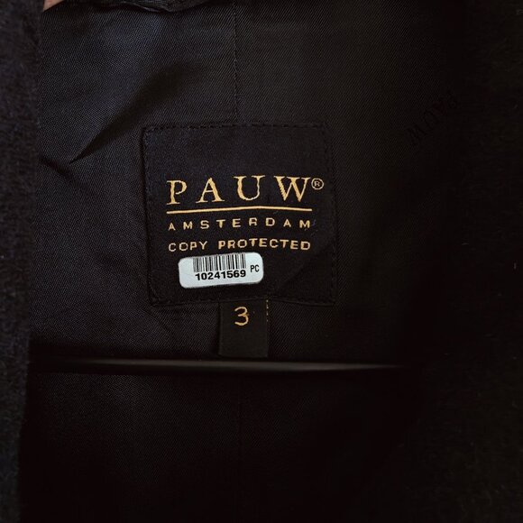 Pauw Amsterdam Black Wool Long Vest L - Picture 7 of 11